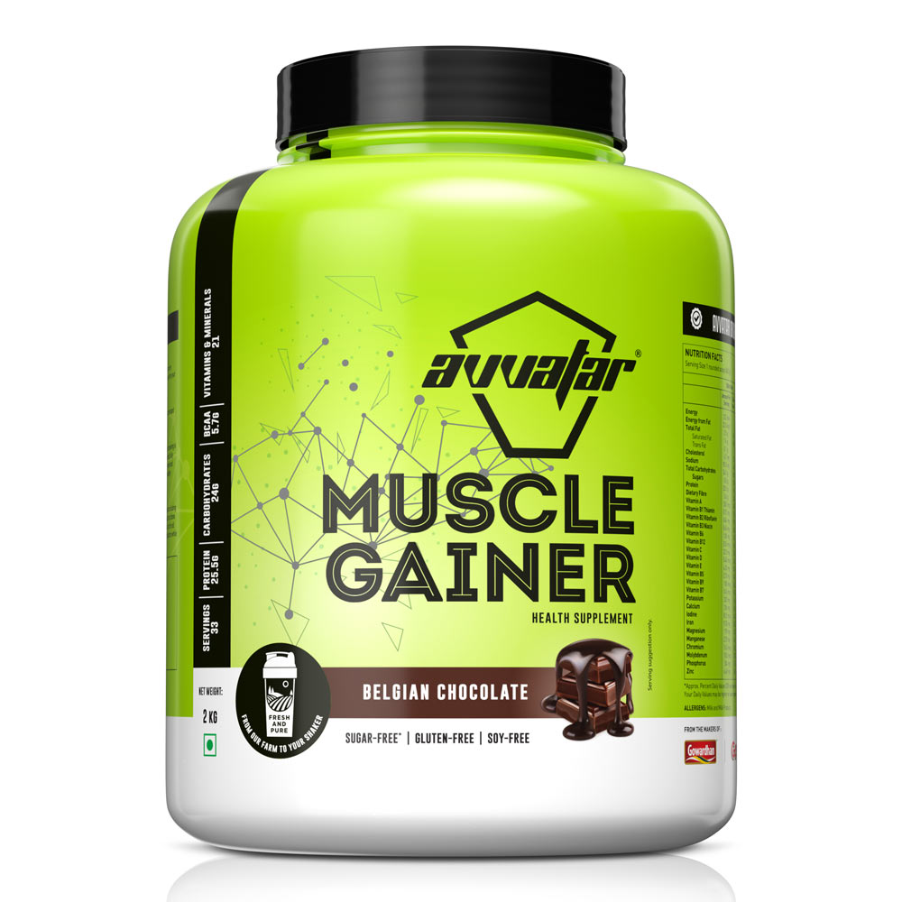 Avvatar Muscle Gainer | 2 Kg | Belgian Chocolate