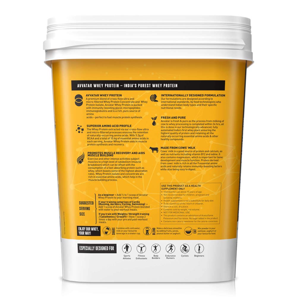 Avvatar Whey Protein | 4 Kg | Belgian Chocolate Flavour