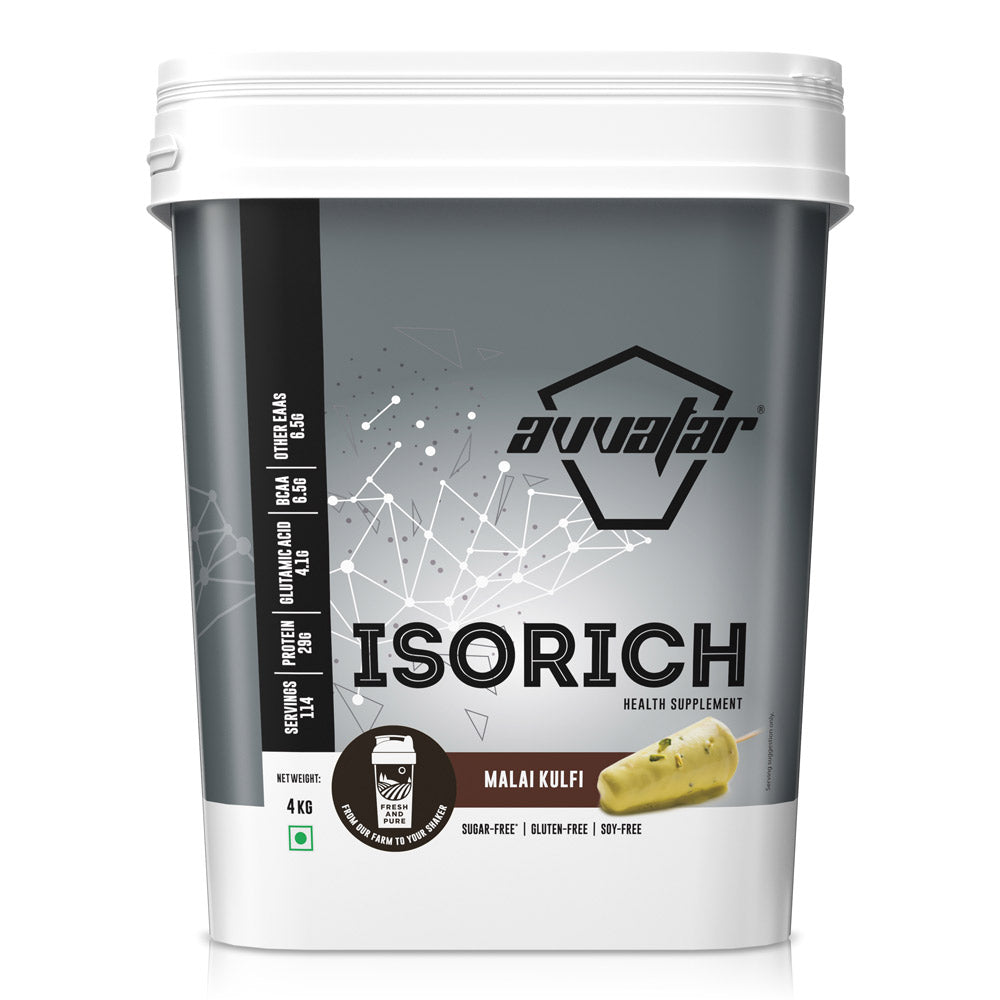 Avvatar Isorich Protein | 4 Kg | Malai Kulfi Flavour