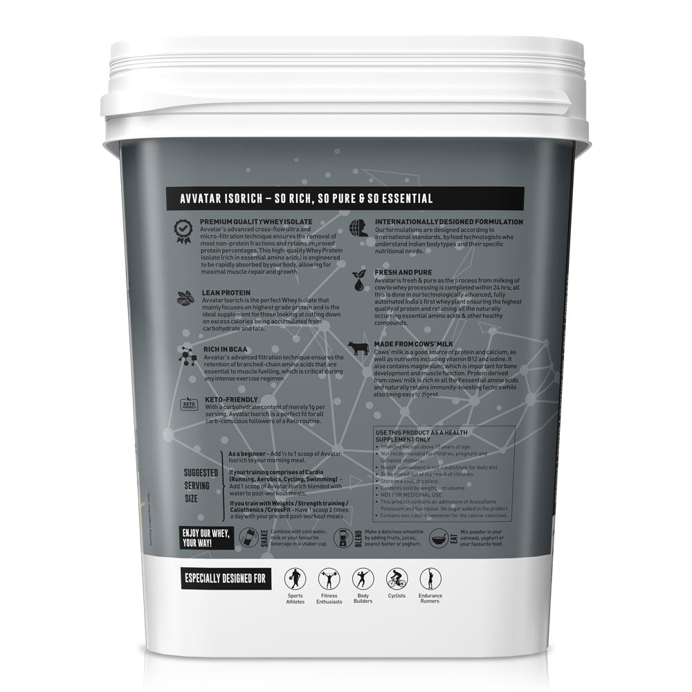 Avvatar Isorich Protein | 4 Kg | Malai Kulfi Flavour