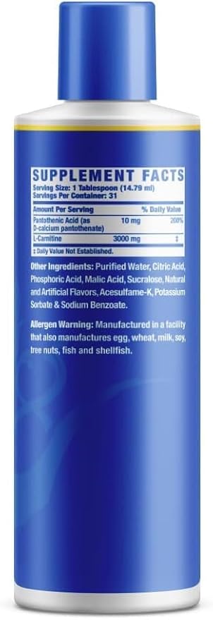 Ronnie Coleman Signature Series L-Carnitine 3000,Liquid Dietary Supplement,31 Servings