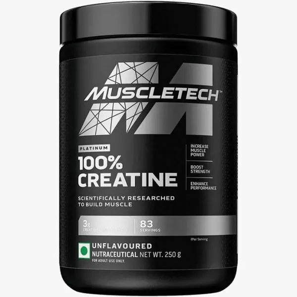 MuscleTech Platinum 100% Creatine 83Serving (Pack of 250g powder)