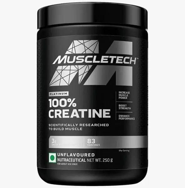 MuscleTech Platinum 100% Creatine 83Serving (Pack of 250g powder)