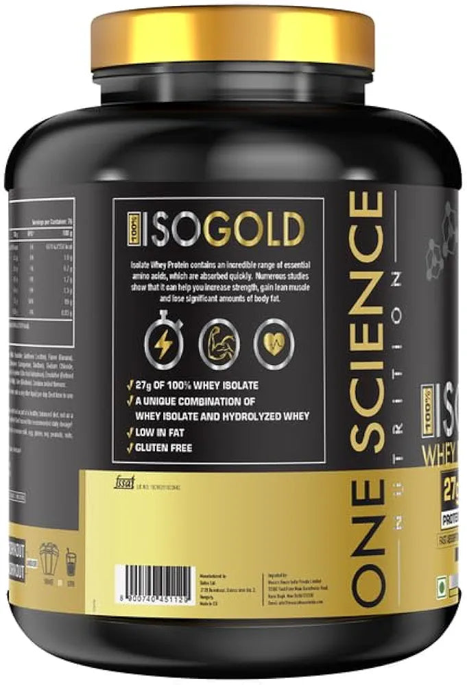 One Science Nutrition (OSN) 100% Iso Gold Whey Protein 5 lbs [ Grass Fed Whey]- 27g Protein, 5.3g Glutamine, 6.4g BCAA - banana split
