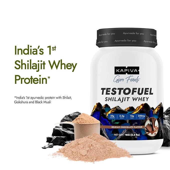 Kapiva Testofuel Shilajit Whey Protein