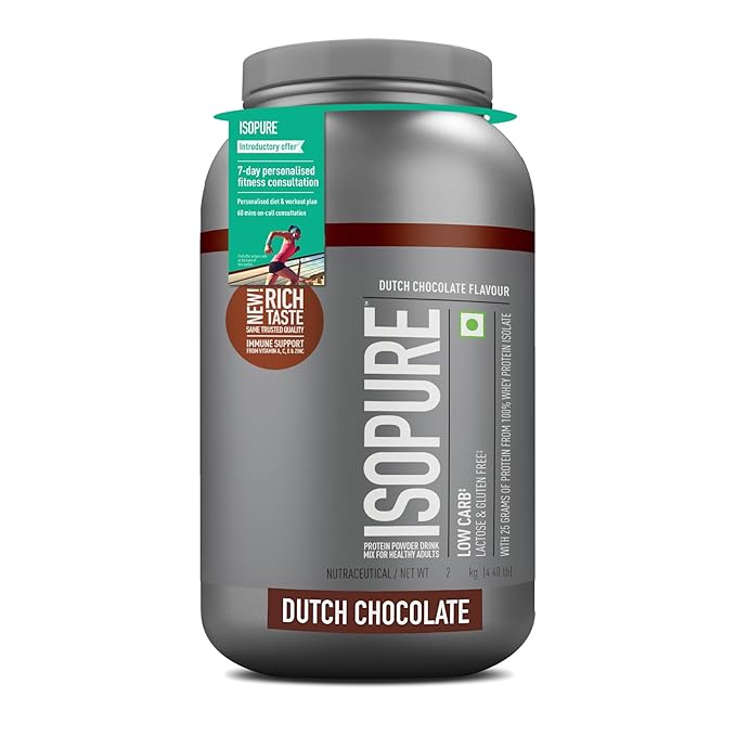 ISOPURE [Whey Protein Isolate Powder, 4.40 lbs/2 Kg (Dutch Chocolate)