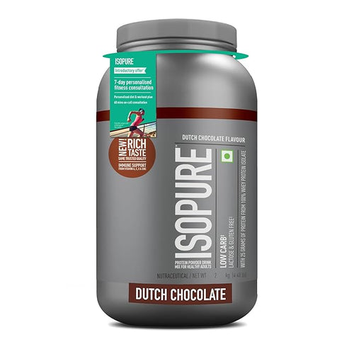 ISOPURE [Whey Protein Isolate Powder, 4.40 lbs/2 Kg (Dutch Chocolate)