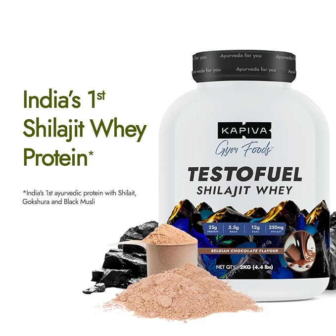 Kapiva Testofuel Shilajit Whey Protein 2 kg