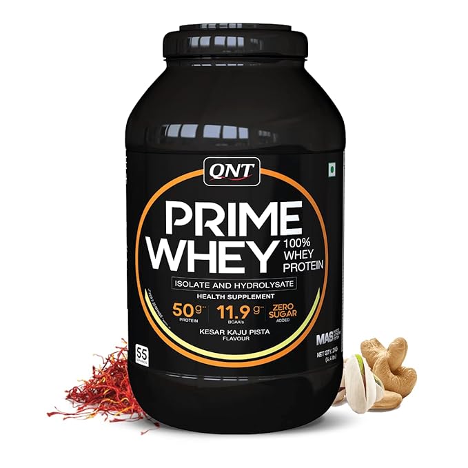QNT Prime Whey Protein Powder |LP 2 Kg | Triple Blend of Whey Isolate,