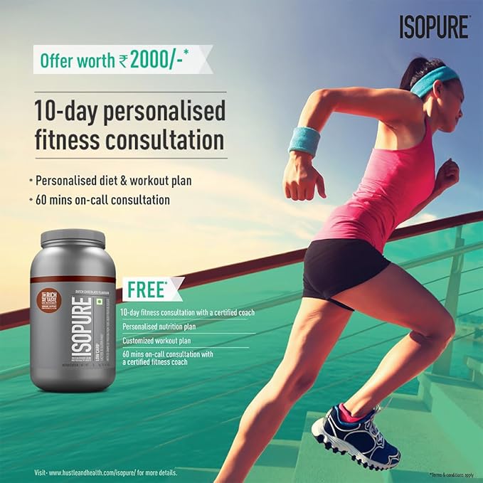 Isopure Whey Protein Isolate Powder Dutch Chocolate