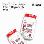 GNC Pro Performance 100% Whey Protein | 2 lbs | Muscle Growth | Muscle Recovery | DigeZyme® For Easy Digestion | Informed Choice Certified | 24g Protein | 5.5g BCAA | Chocolate Fudge | 907 gm