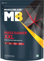 MuscleBlaze Mass Gainer XXL (Chocolate, 1kg / 2.2lbs, 10 Servings) | With Complex Carbs, High Protein & Digestive Enzymes, Powder