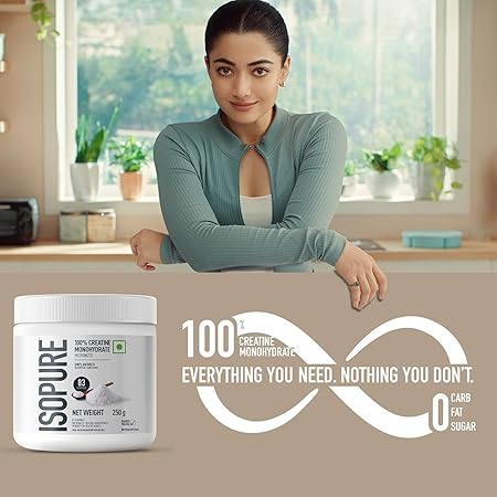 Isopure 100% Creatine Monohydrate Micronized, 250g- 83 servings