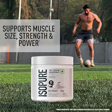 Isopure 100% Creatine Monohydrate Micronized, 250g- 83 servings