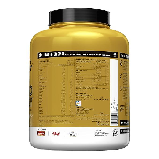 avvatar NITRO ISO WHEY | 2Kg | Malai Kulfi