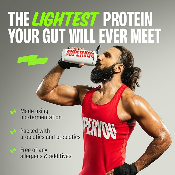 Superyou Pro Fermented Yeast Protein Isolate 1kg | 24g Protein| Cold Coffee