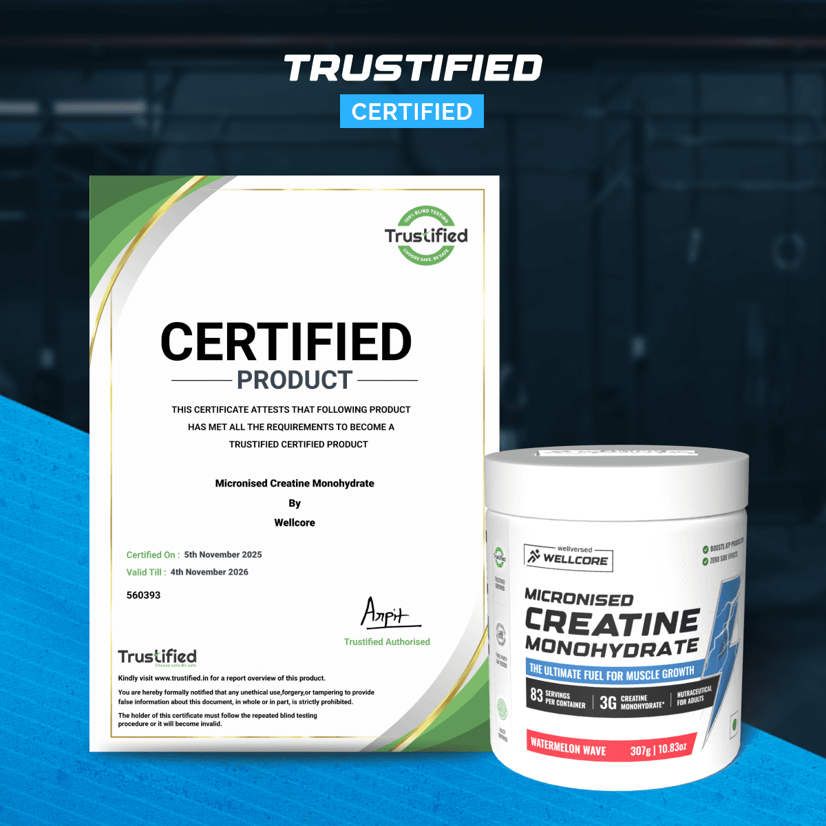 Wellcore - Pure Micronised Creatine Monohydrate