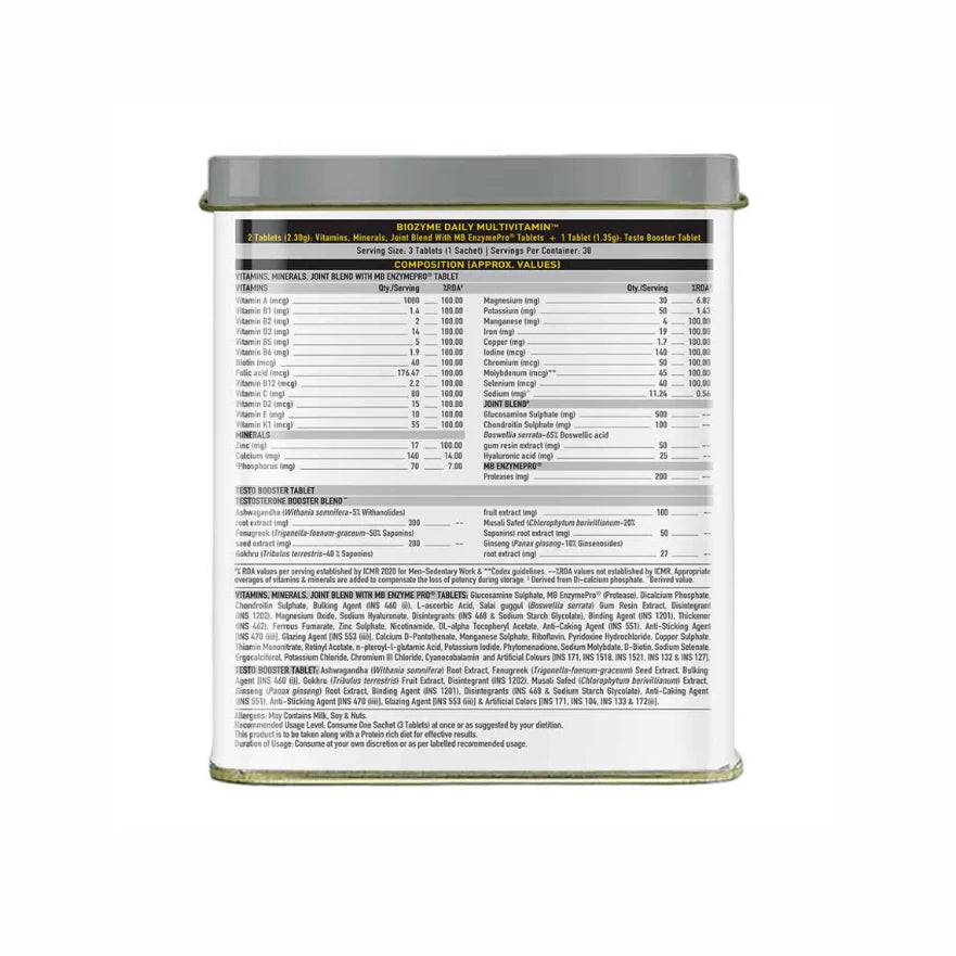 (MB) MuscleBlaze Biozyme Daily Multivitamin, 90 tablet