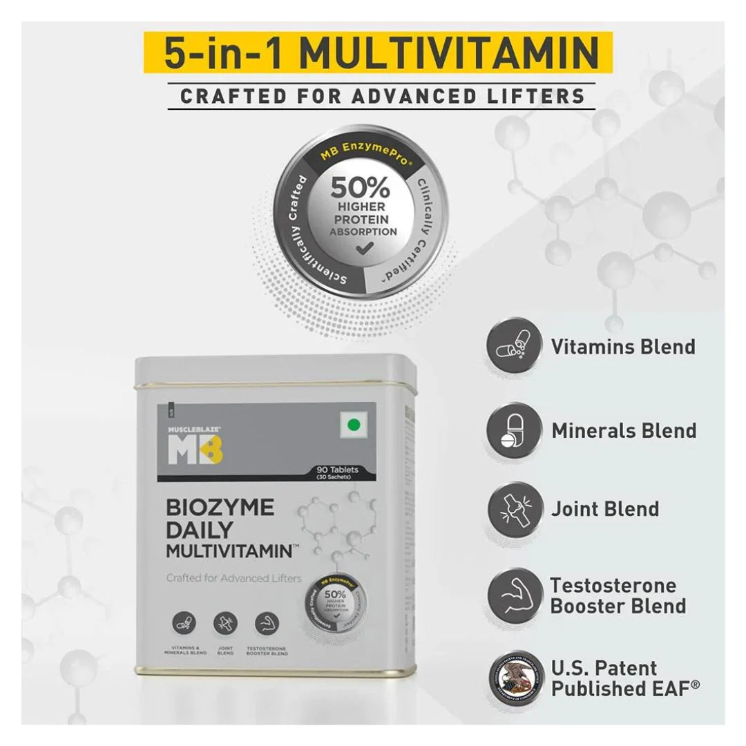 (MB) MuscleBlaze Biozyme Daily Multivitamin, 90 tablet