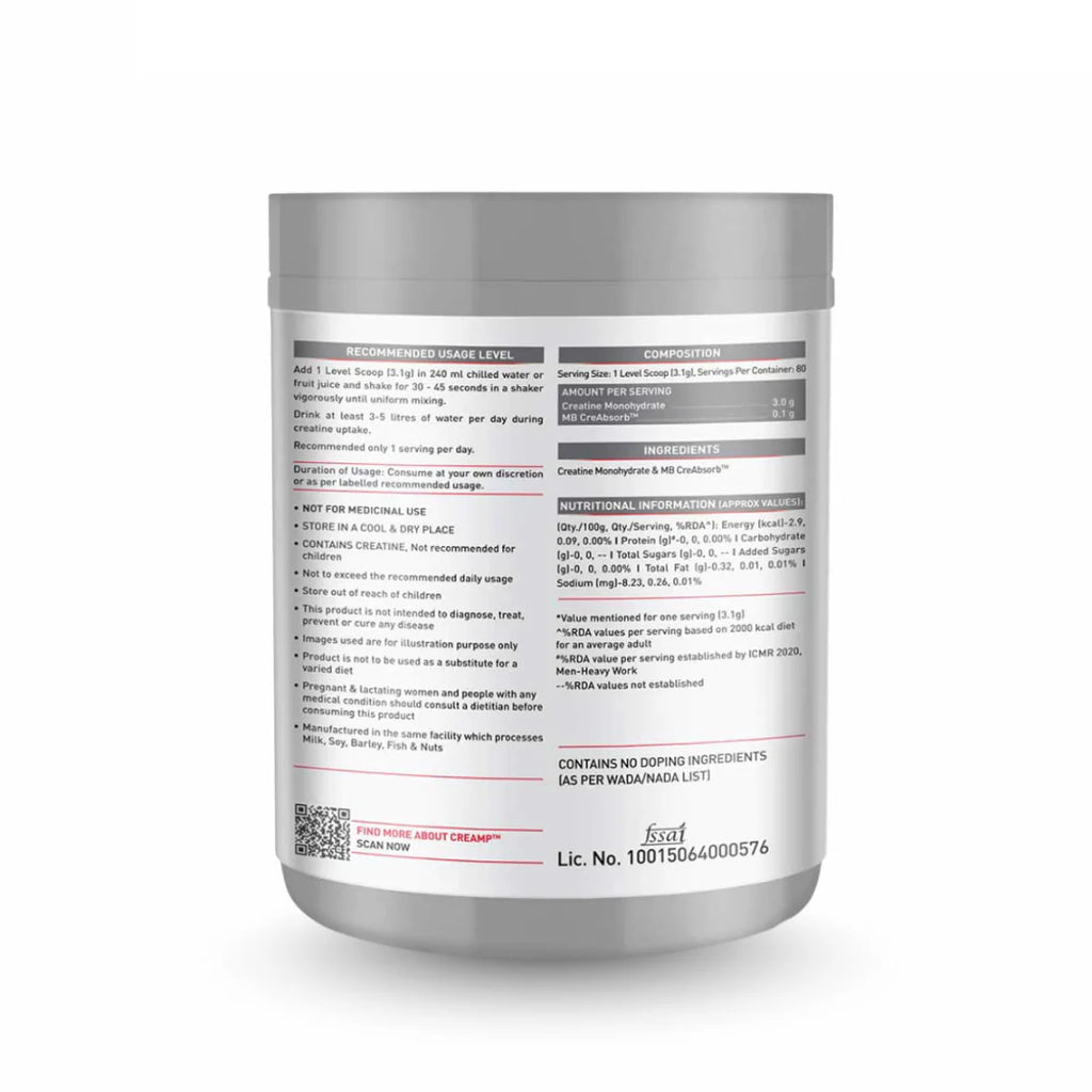 (MB) MuscleBlaze Creatine Monohydrate CreAMP