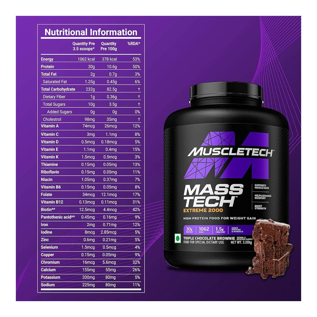 MuscleTech MassTech Extreme 2000 Mass Gainer