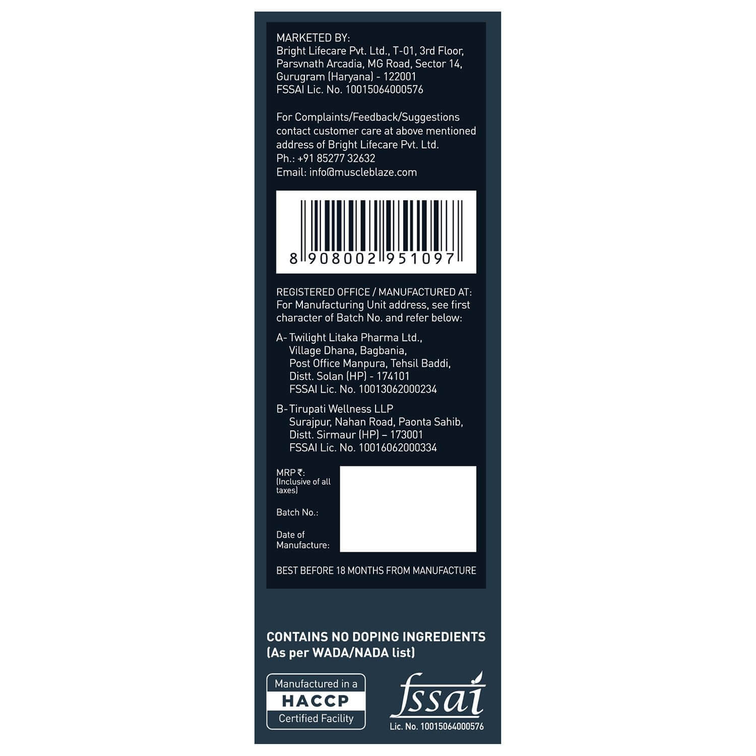 MuscleBlaze Mass Gainer XXL - 3 Kg (6.6 Lb), Chocolate