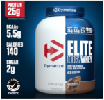 Dymatize Elite 100% Whey Protein Powder, Pre and Post Workout Protein Powder (5 lbs, 2.3 kg, Rich Chocolate)