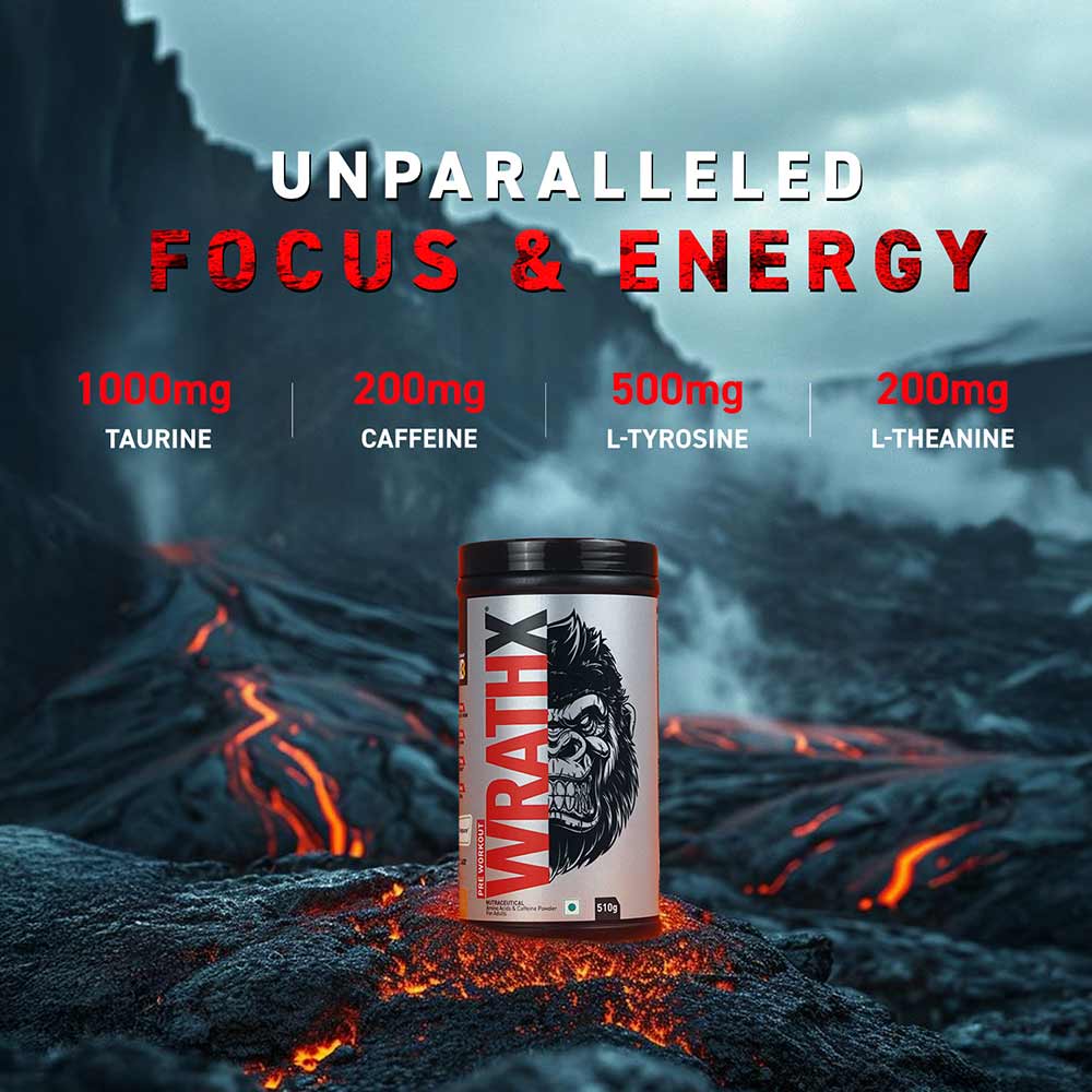 MuscleBlaze Pre Workout WrathX 510g