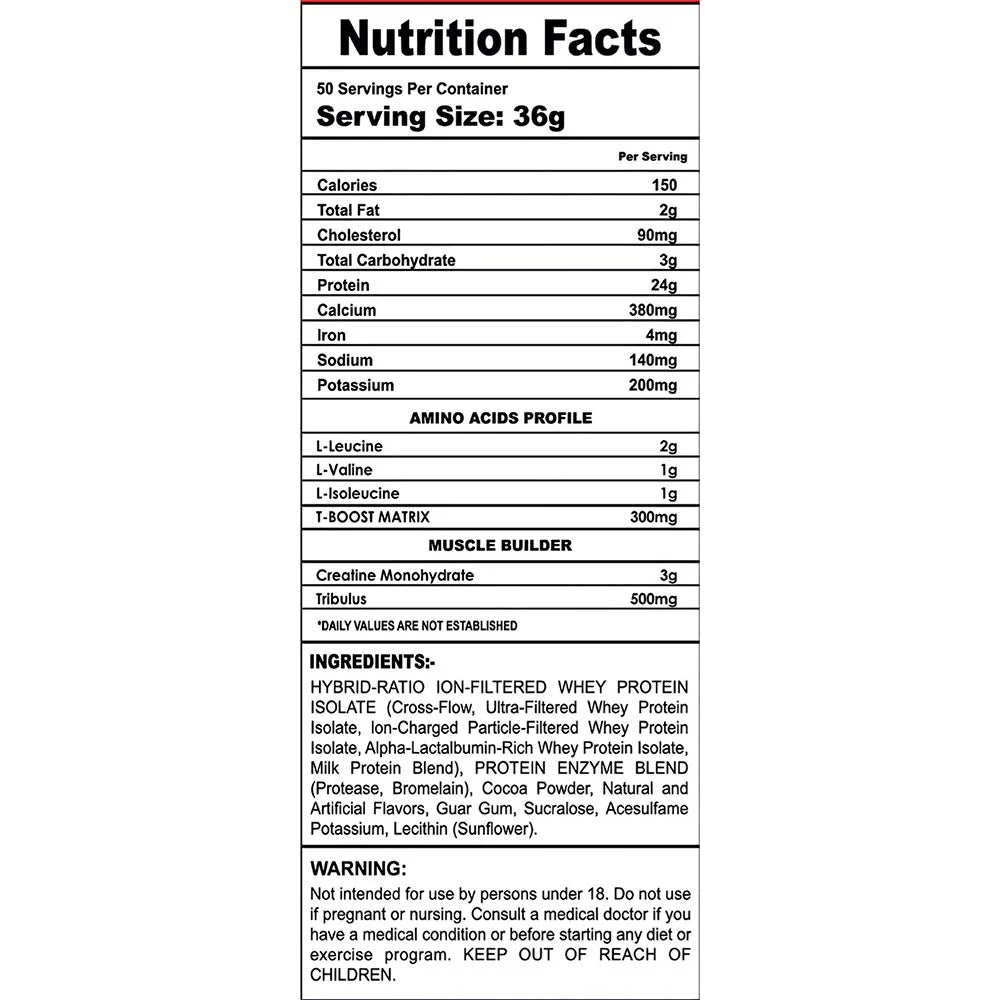 Americanz Muscles Professional Nitro+, 1.82 kg (4 lb), Chocolate Fudge Brownie