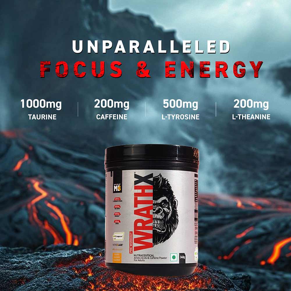MuscleBlaze Pre Workout WrathX 340g