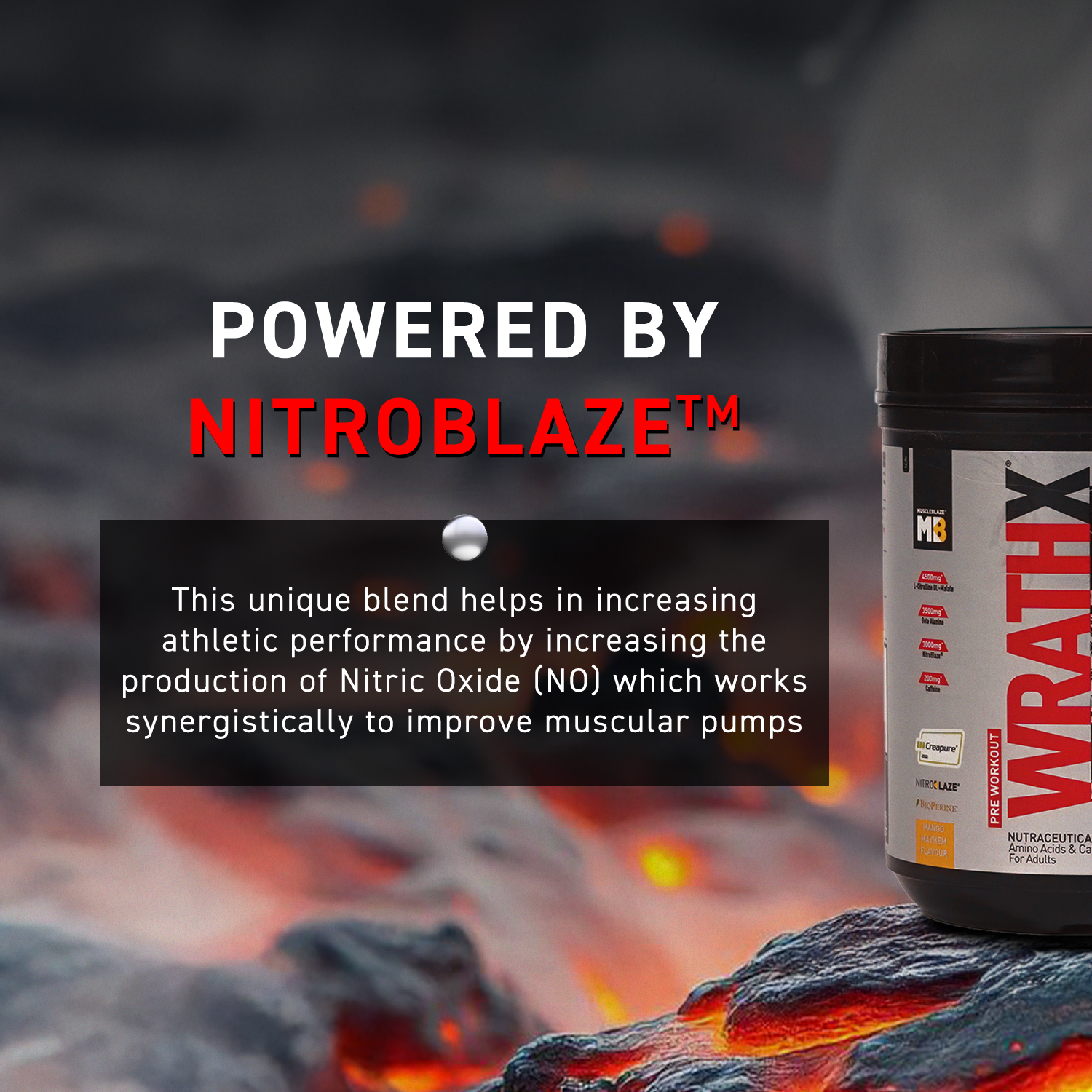 MuscleBlaze Pre Workout WrathX 340g
