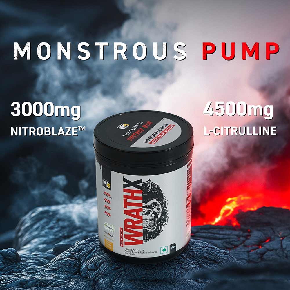 MuscleBlaze Pre Workout WrathX 340g