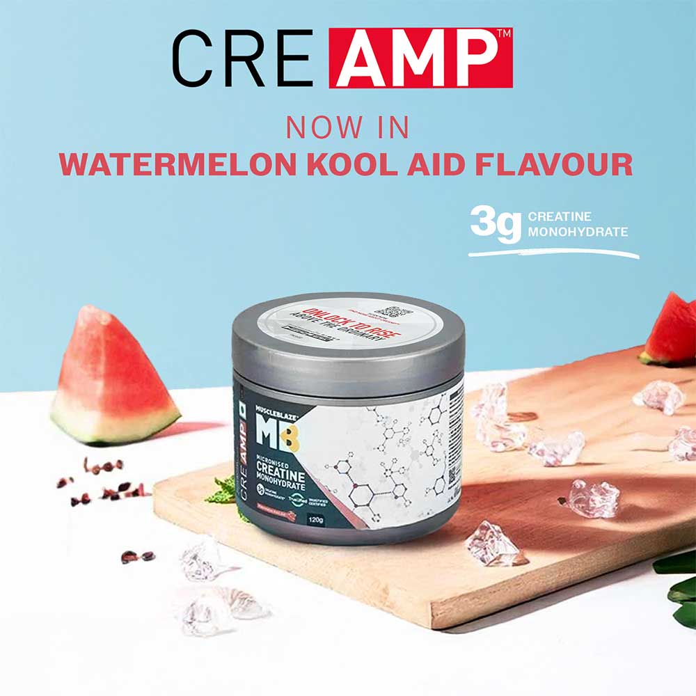 MuscleBlaze Creatine Monohydrate CreAMP 120g