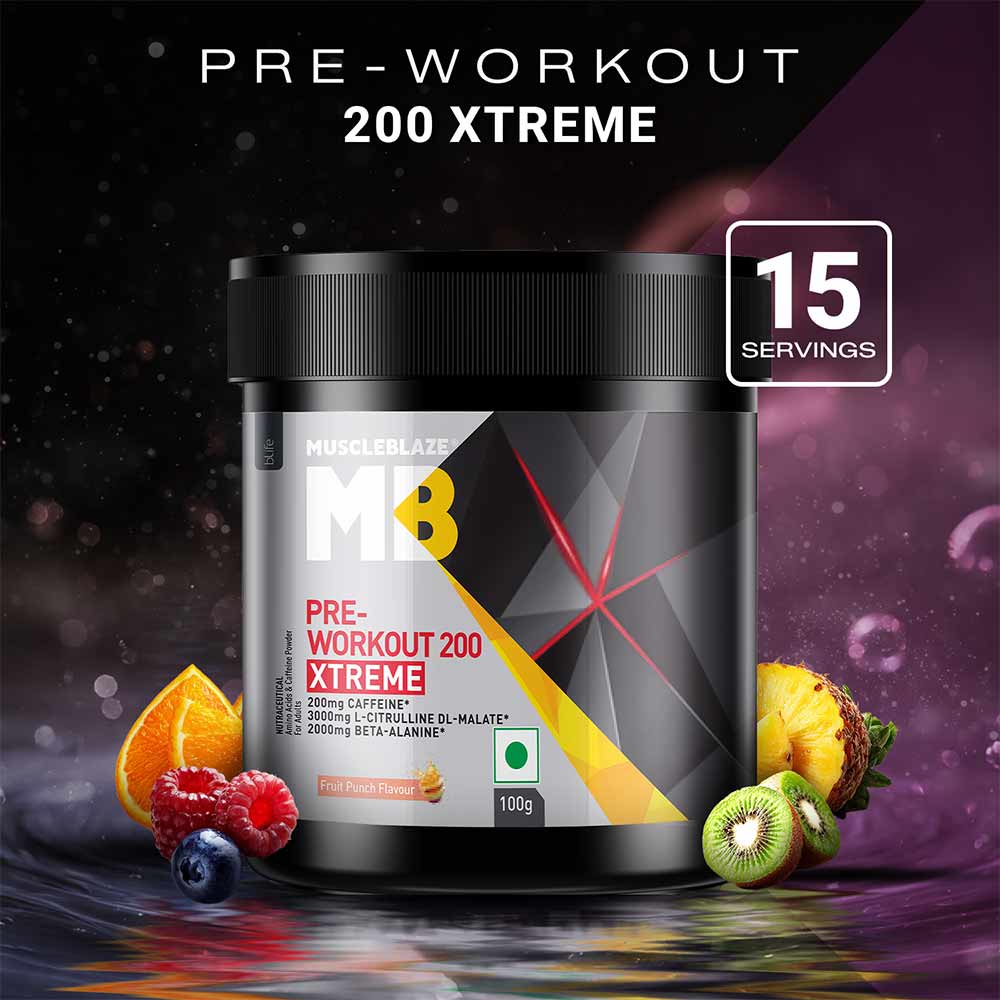 MuscleBlaze PRE Workout Xtreme 100g