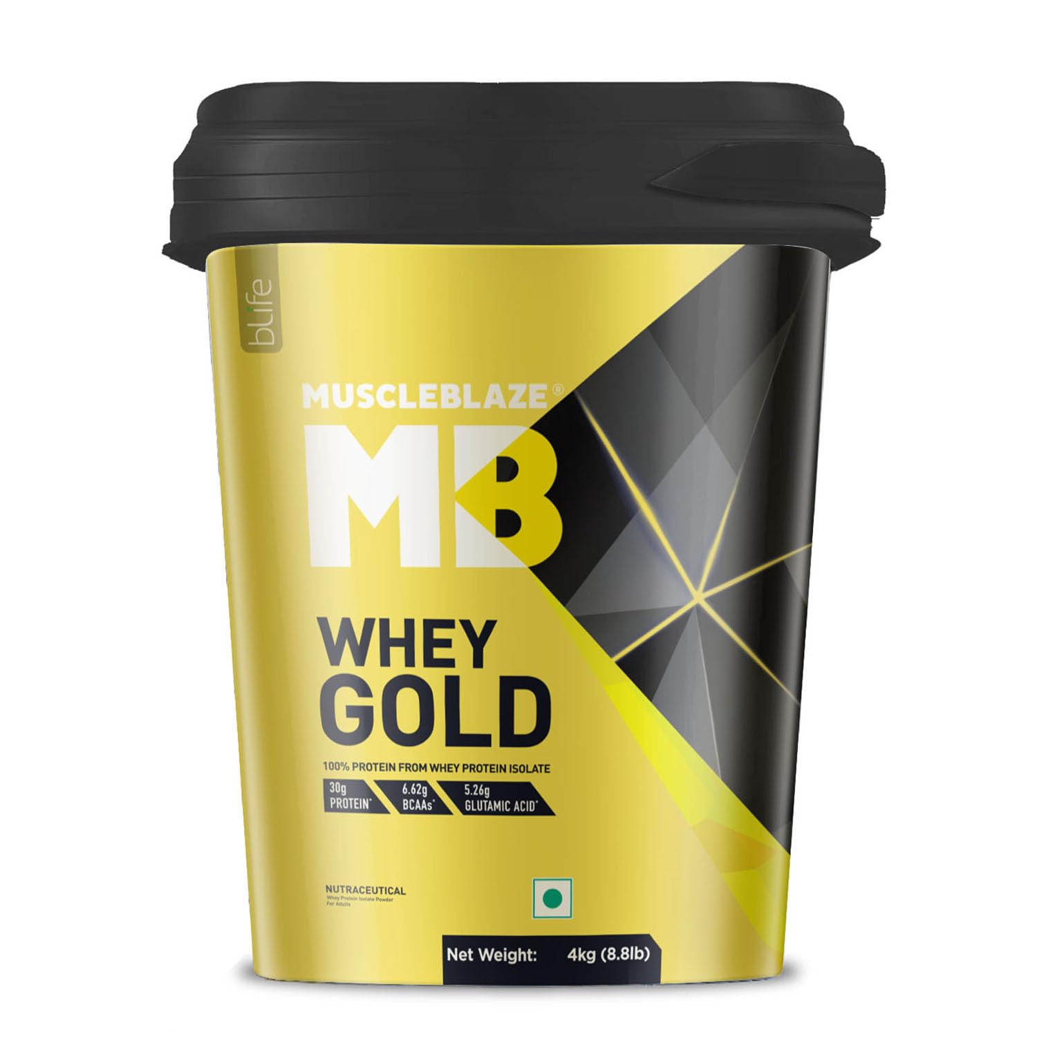 MuscleBlaze Whey Gold With Digezyme - 4 Kg