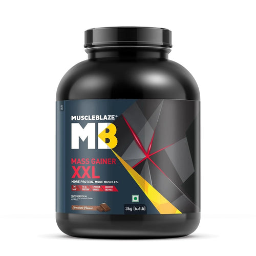 MuscleBlaze Mass Gainer XXL - 3 Kg (6.6 Lb), Chocolate