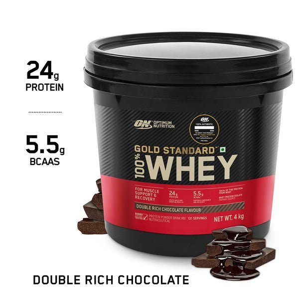 ON Gold Standard 100% Whey Protein Powder Double Rich Chocolate 4 kg - Image 2