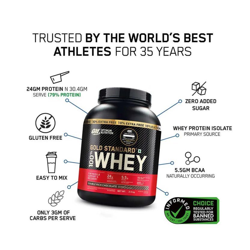 ON (Optimum Nutrition) Gold Standard 100% Whey Protein - Image 2