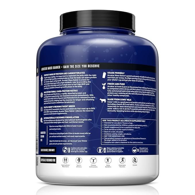 Avvatar MASS GAINER WHEY PROTEIN 2 kg - Image 3