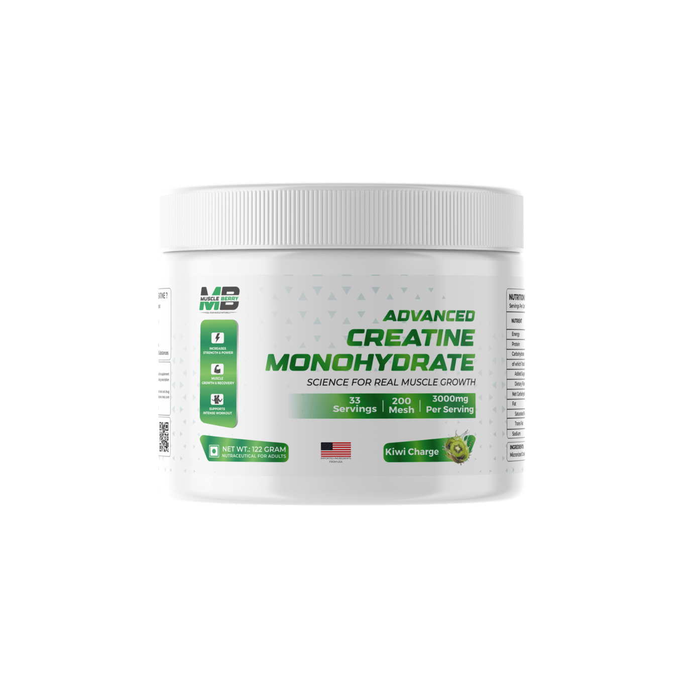 Muscle Berry Advanced Creatine Monohydrate Kiwi Flavor