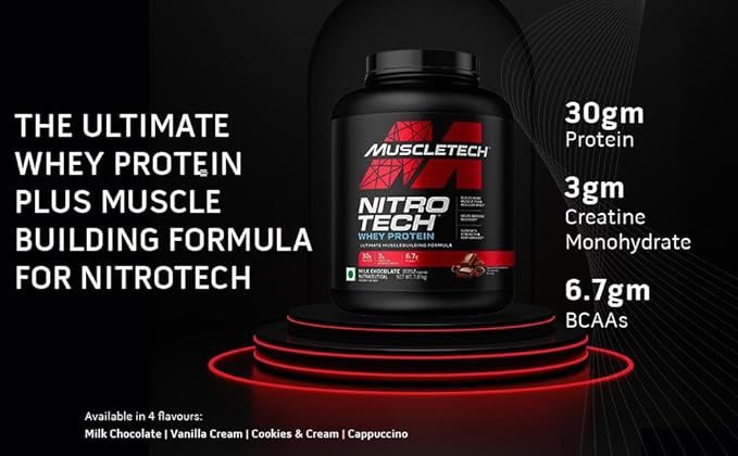 Muscletech Nitrotech whey protein 1.81 kg - Image 2