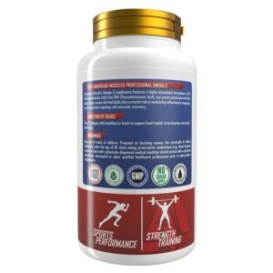 Americanz Muscles Professional Omega 3 Fish Oil, 100 softgels