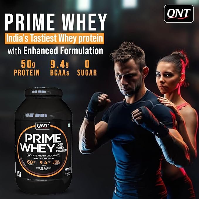 QNT Prime Whey Protein Powder |LP 2 Kg | Triple Blend of Whey Isolate - Image 3