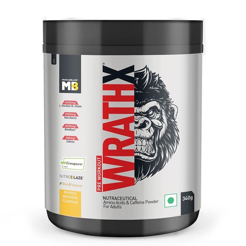 MuscleBlaze Pre Workout WrathX 340g