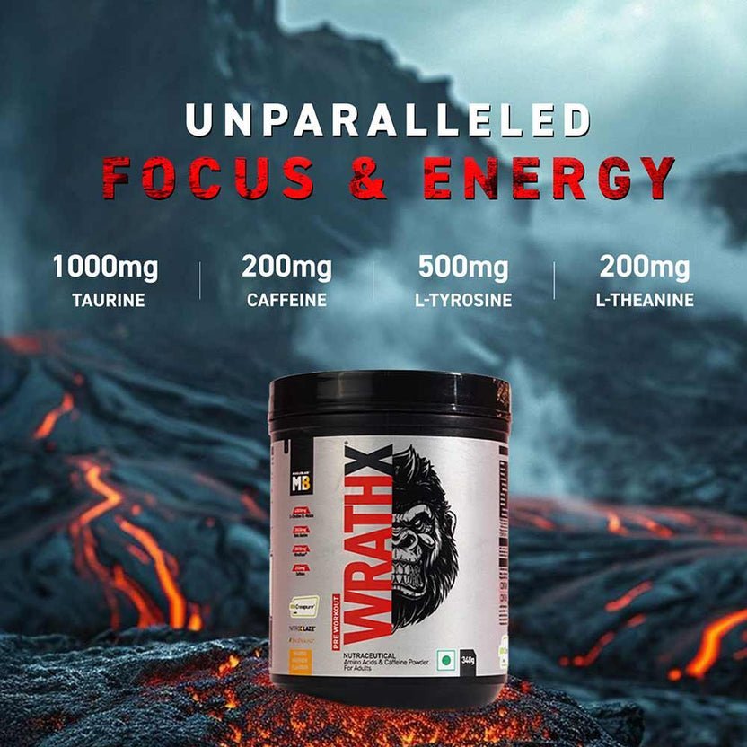 MuscleBlaze Pre Workout WrathX 340g - Image 3